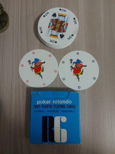 Carte poker rotonde - carte, rare