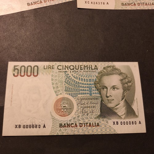 000 lire bellini - lire, 000080